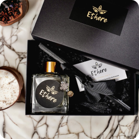 Dyfuzor zapachowy Ethere Luxury Collection 150ml + czarne patyczki