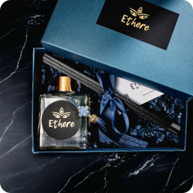 Dyfuzor zapachowy Ethere Luxury Collection 150ml + czarne patyczki