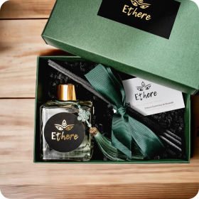Dyfuzor zapachowy Ethere Luxury Collection 150ml + czarne patyczki