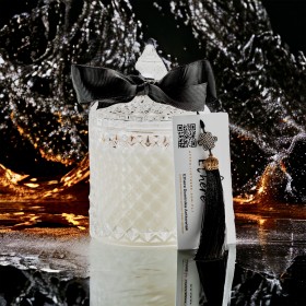 Świeca sojowa Ethere Premium Crystal "Geranium Leather"