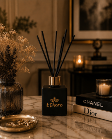 Obrazek dla: Dyfuzor zapachowy Ethere Luxury Collection 150ml + czarne patyczki